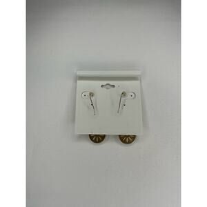 Bay Studio Genuine Shell Gold Circle Dangle Earrings